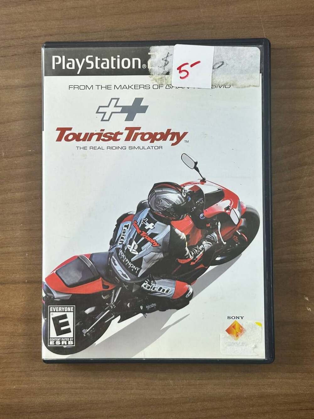 Tourist Trophy Real Riding Simulator PS2 PlayStation 2 2006 Disc Case Inserts